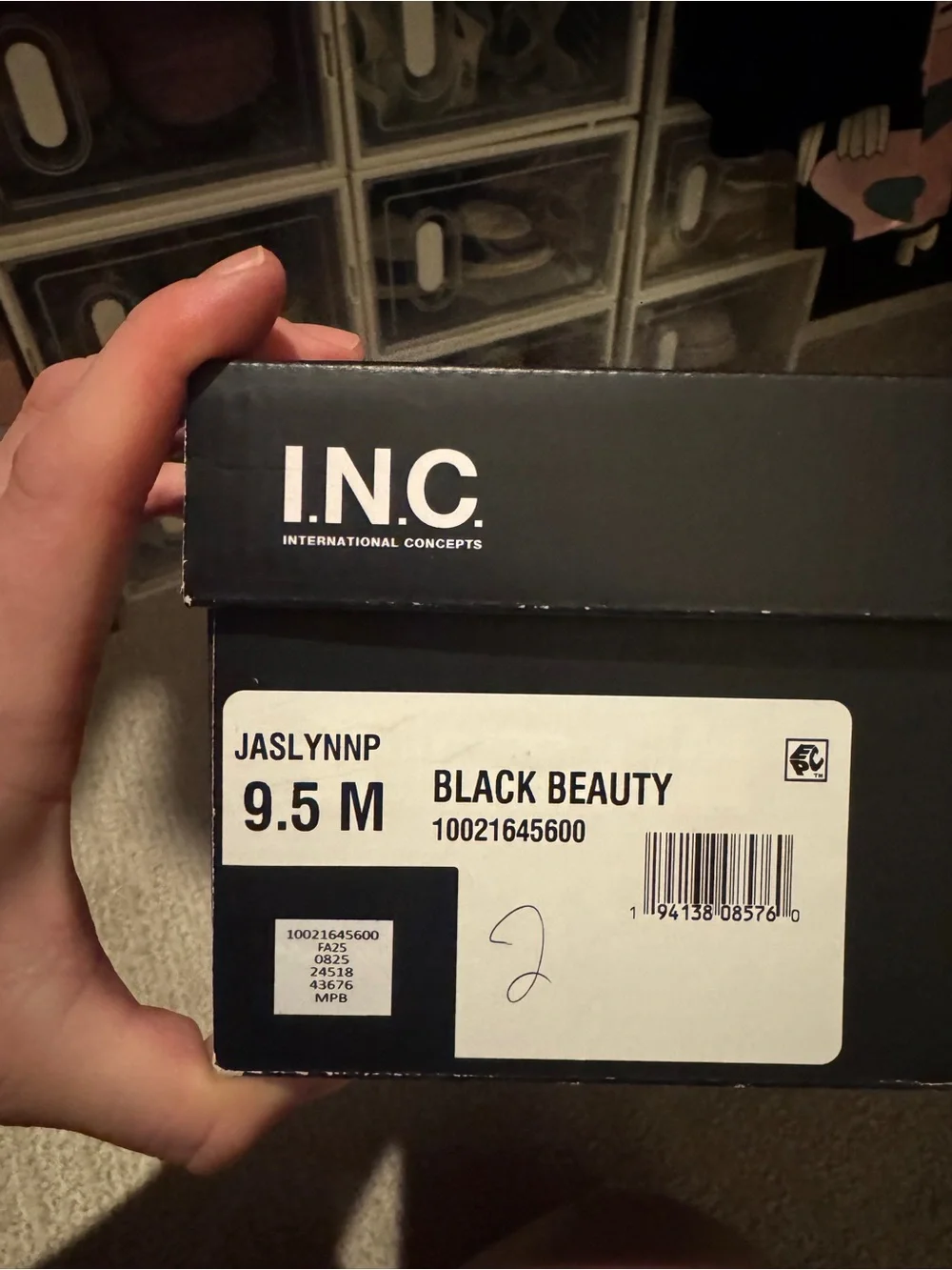 INC International Concepts Black Over-the-Knee Pointed-Toe Boots